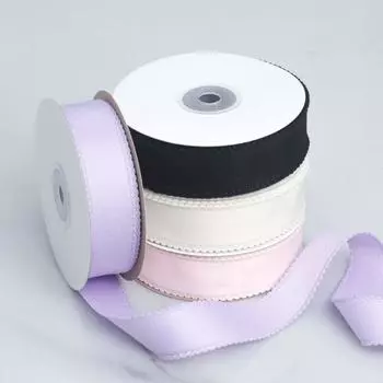 Романтичная и уютная однотонная кружевная лента из полиэстера/хлопка, сделанная своими руками, бант для волос, аксессуары для выпечки, праздничных тортов, сумочек, декоративная лента 2.5cm*10 yards