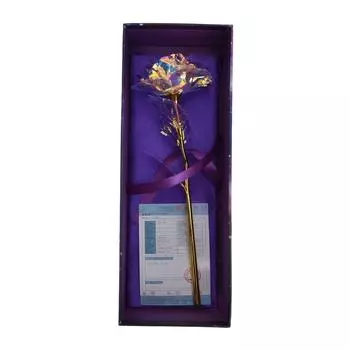 Романтичная искусственная роза из золотой фольги, разноцветная роза на День святого Валентина, роза для дома, свадебный подарок