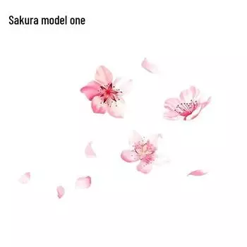 Романтичная водонепроницаемая наклейка на кузов и бампер автомобиля с цветущей сакурой