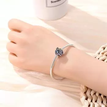 Романтичные цветочные бусины в виде флакона духов, новые аксессуары для ювелирных изделий в стиле «сделай сам», браслет из серебра 925 пробы, бусины, браслет