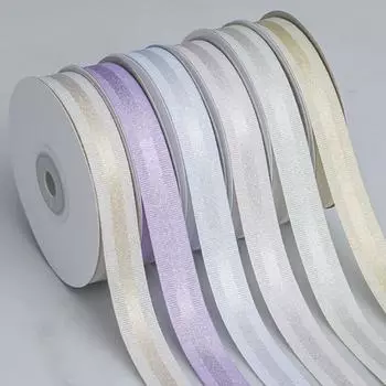 Романтичные и уютные ребристые ленты из золота и серебра с ребристым краем, аксессуары для волос ручной работы, лента для выпечки тортов, подарочная лента для упаковки цветов 1.6cm*20 yards