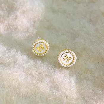 Романтичные круглые серьги-бантики в виде роз для женщин с легкими роскошными серьгами высокого класса