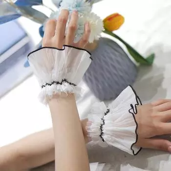 Романтичные кружевные накладные рукава для фотосъемки с нейл-артом Съемные декоративные манжеты Кончики для ногтей Дисплей Аксессуары для маникюра