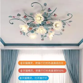 Романтичные теплые потолочные светильники с цветочным узором, светильник для спальни принцессы, светильники для свадебной комнаты, подвесные потолочные светильники для домашней комнаты Warm White