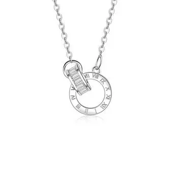 Романтичный элегантный комплект из кольца с римскими цифрами, ожерелья и браслета, женская универсальная цепочка на ключицу, ювелирные изделия Love Hand