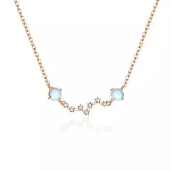 Романтичный модный браслет-колье с лунным камнем, Большой Медведицей, семью звездами, женский легкий роскошный браслет с бриллиантами, ожерелье мечты