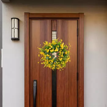 Ромашковый венок, весна для входной двери, цветочная гирлянда, настенное украшение, украшение для дома отдыха