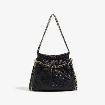 Ромбовидная сумка-тоут, сумка большой вместимости, женская сумка, сумка-цепочка для матери и ребенка, сумка через подмышку, универсальная сумка через плечо для женщин