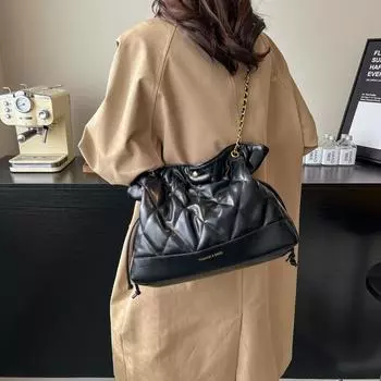 Ромбовидная вышивка нитью женские сумки большой емкости цепочка женские сумки благовония бабушки модели новые высококачественные денежные сумки сумки для пельменей атмосфера красный