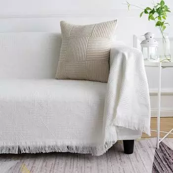 Ромбовидное минималистское современное однотонное однотонное одеяло для дивана «все включено», тканевое покрывало для чайного стола, одеяло 90*90cm