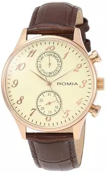 [Romia] Watch RM-621MG Men s Genuine Import Brown