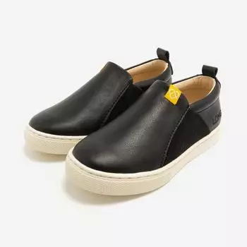 Romk Детская обувь ручной работы Кожаные слипоны Jarbi Black-LM21LS11 160