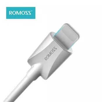 ROMOSS для iphone зарядный кабель освещения 1,2 м 1,5 м зарядный кабель 2,4 А кабель для быстрой зарядки данных для iphone 11pro 12 12mini 13pro 1M белый