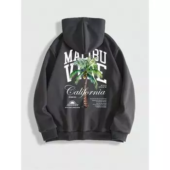 ROMWE Мужская простая толстовка с круглым вырезом и длинным рукавом, школьная S