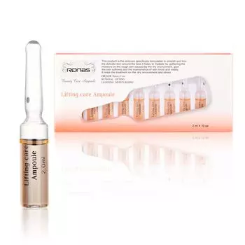 RONAS LIFTING CARE AMPOULE 2 мл x 10 шт., Питательный, Успокаивающий, Увлажняющий, Корейская косметика, Kbeauty, образец