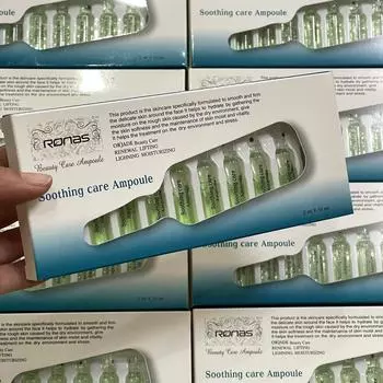 RONAS SOOTHING CARE AMPOULE 2 мл x 10 шт., Сужение пор, Осветление, Увлажнение, Корейская косметика, Kbeauty, образец