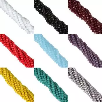 Rondelle граненые оптовые 8 мм 70 шт. стеклянные хрустальные новые разделительные свободные бусины DIY для изготовления ювелирных изделий