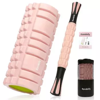 Rondofy Foam Roller Fascia Выпуск нового массажного ролика грузоподъемностью 500 кг с инструкциями и сумкой для хранения для начинающих, ультралегкий