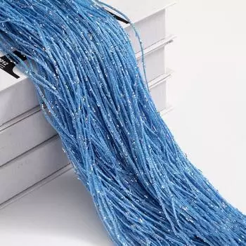 Room Divider Net Hanging Beaded Curtains Glitter String Curtain Screen Panel Door Fly Screen синий