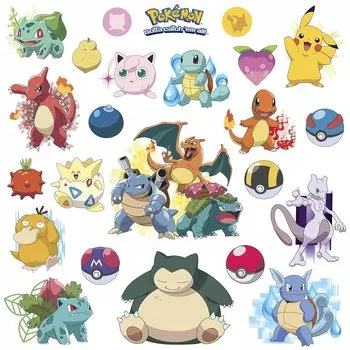RoomMates RMK2535SCS Pokemon Iconic Peel and Stick Wall Decal