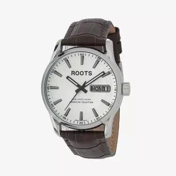 Roots RT-5001 Мужские брендовые аналоговые кожаные модные наручные часы, популярные корейские часы