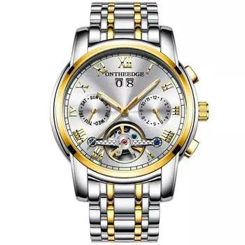 RORIOS A Auto Wind Matik Watch Мужские часы Wright Стрелки Wreds Даты Дисплеи ГЛЯНЦЕВЫЙ ВНИЗ СВЕТЯЩИЙСЯ ВНИЗ FIRIOS