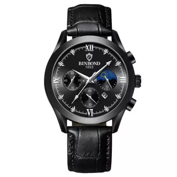 RORIOS Date Christmas Black мужские часы, дисплей, кварцевые, светящиеся, легкие, многофункциональные, водонепроницаемые, для работы, для поездок на работу, стильные, популярные,
