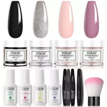 ROSALIND 10 г пудра для ногтей чистый цвет сухой голографический порошок для ногтей для дизайна ногтей RPD105