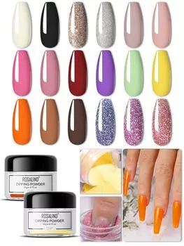ROSALIND 20 г акриловая пудра-строитель прозрачная акриловая пудра для ногтей маникюр художественный дизайн украшения