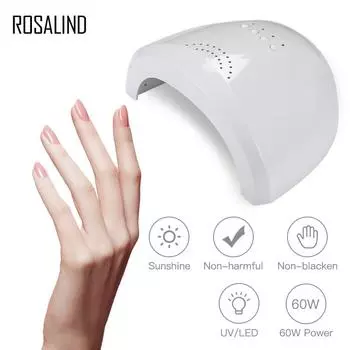 ROSALIND 30 светодиодных лампочек, УФ/светодиодных ламп для ногтей, для демонстрации очарования на пальце