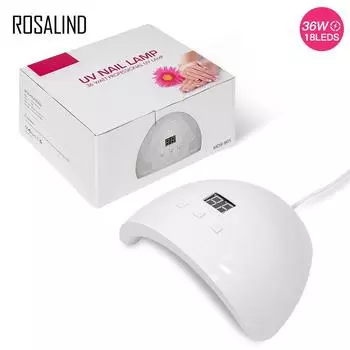 ROSALIND 36W 18 светодиодных ламп УФ/светодиодная лампа для ногтей, чтобы продемонстрировать очарование на пальце