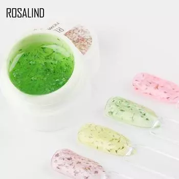 ROSALIND 5 мл DIY Натуральный сушеный цветок Фея Гель-лак для ногтей Цветочный маникюрный УФ-светодиодный гель