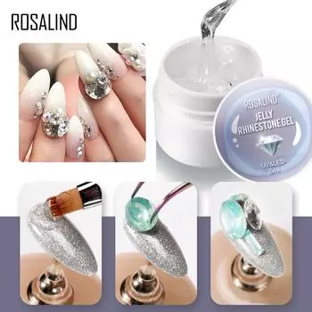 ROSALIND 5 мл гель для ногтей Rhinestone Strong клейкий гель