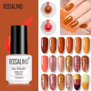 ROSALIND 7 мл Orange Series Gel Pure Color Гель для ногтей