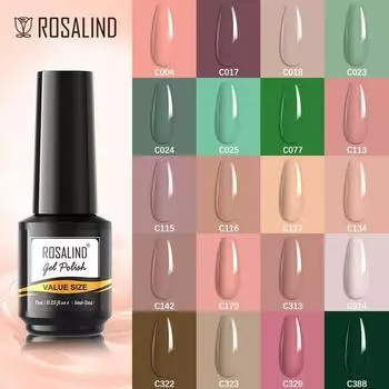 ROSALIND длительный Soak Off УФ-лак для ногтей Гель-лак Маникюр Nails Art Top Base Гель-лак