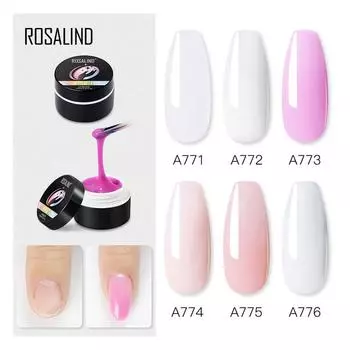 ROSALIND Гель для наращивания ногтей 15 мл Гель-лак для ногтей Прозрачный гель для ногтей Лаки для ногтей Soak Off УФ-гель для дизайна ногтей