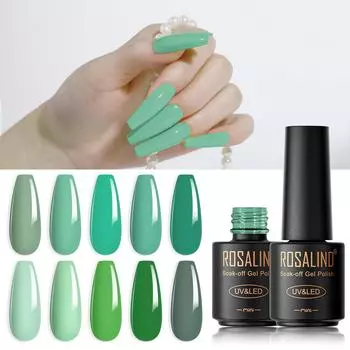 ROSALIND Гель-лак для ногтей 7 мл УФ-цветной гель-лак для ногтей полуперманентный замачиваемый светодиодный гель-лак для мужчин C026