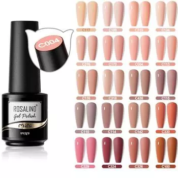 ROSALIND Гель-лак для ногтей, 80 цветов, гель-лаки, гибридный полуперманентный лак для ногтей, гель-лак для маникюра, основа для дизайна ногтей, отверждение лампой для ногтей