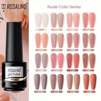 ROSALIND Гели для ногтей 109 Цветной лак для ногтей Гель-лак Полуперманентный гель-лак для ногтей Soak Off УФ-гель-лак Маникюрный художественный гель для дизайна ногтей