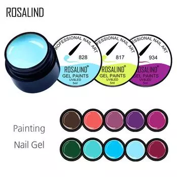ROSALIND Картина Гель-лак 5 мл Гель-лак для ногтей УФ-гель для дизайна ногтей DIY