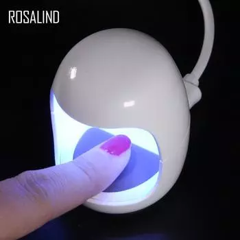 ROSALIND Mini USB УФ-сушилка для ногтей, лампа для отверждения геля, лампа для ногтей