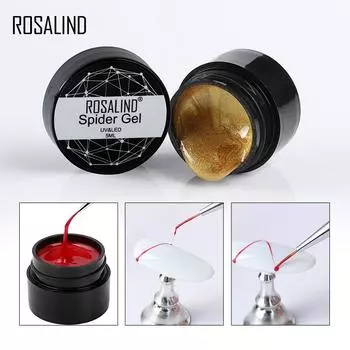 ROSALIND Nail Design Point To Line Drawing Pulling Silk Spider Гель-лак