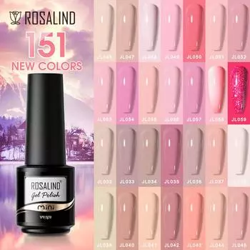 ROSALIND новые цвета лак для ногтей гель-лак Soak Off гель-лак для ногтей для полуперманентного дизайна ногтей светодиодный УФ-лампа гель-лак для ногтей