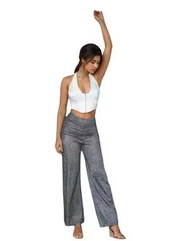 Rose Beauty A Крючок и Глаза шнуровка на спине корсет-халтер топ M коричневый