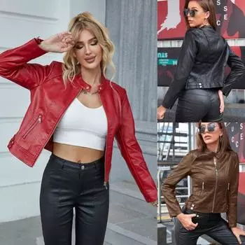 Rose Beauty A куртка из искусственной кожи на молнии S чёрный