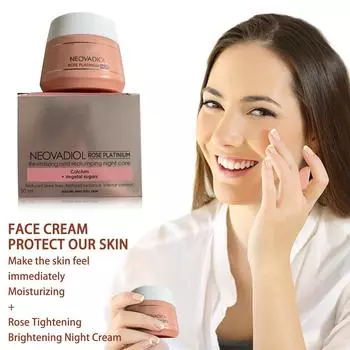 Rose Firming Brightening Ночной крем Увлажняющая питательная вода Осветляющий отбеливающий увлажняющий крем One Size розовый