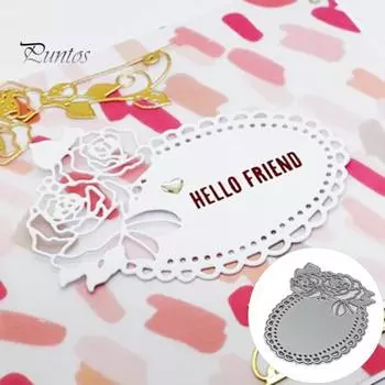 Роза Цветок Металлические Вырубные Штампы DIY Скрапбукинг Изготовление Открыток Бумажные Изделия Ремесла Декор серебряный