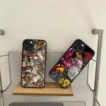 Rose Flower Phone Case For Samsung S7 S8 S9 S10 S20 S30 Edge Plus Note 7 5 8 9 10 20 Pro Shell Silicone PC+TPU Cover Samsung S21 5G