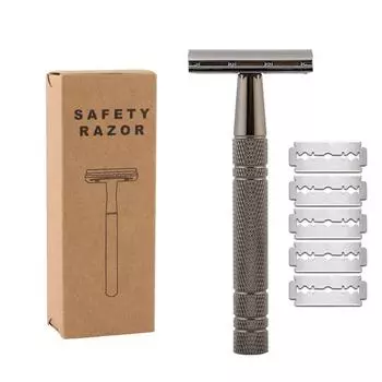 Rose Gold Silver Portable Hair Removal Tool Male Handle Womens Classic Men Shaving Manual Shaver Safety Razor Double Edge Razor