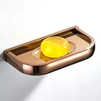 Rose gold soap dish Bathroom accessories soap holder Wall-Mounted soap bar holder Copper Bathroom facilities Hardware pendant розового золота